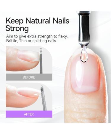 Gel Nail Glue 6 in 1 - Gelike ec UV Nails Glue Base Coat Strong Adhesive for Nail Tips False Nails Acrylic Tips Press on Nails Gel Nail Polish 1.0-Clear 8ml - Buy Online on GoSupps.com