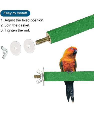 Patikil 0.6x3.9 Vogel Paw Bird Wood Bars Stand Ideal Accessories for Small Birds Parrots & Lovebirds - Buy Online on GoSupps.com
