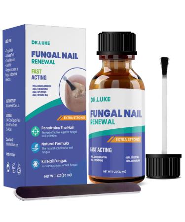 Extra Strength Toenail Fungus Treatment For Toenail Or Fingernail, Nail Repair Solution, Nail Renewal Liquid For Damaged & Discoloration Nail(1oz) 1 Fl Oz (Pack of 1)