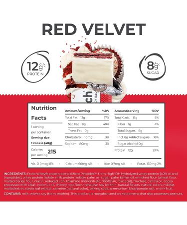 Power Crunch Whey Protein Bars High Protein Snacks with Delicious Taste Strawberry Cr me & Red Velvet 1.4 Ounce (24 Count) - Buy Online on GoSupps.com
