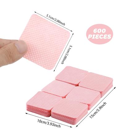 600Pcs Lint Free Wipes for Nails - Absorbent Polish Pads for DIY Nail Art - 2*2inch - Buy Online on GoSupps.com