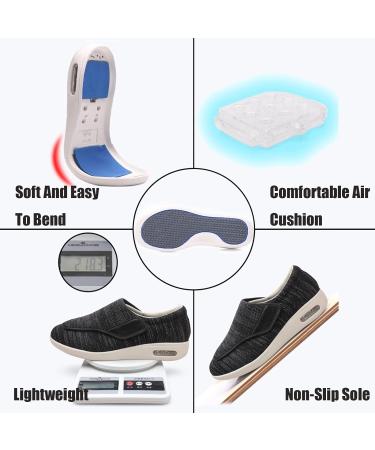 Orthopedic Diabetic Shoes Non-Slip Lightweight Wide Width Edema Shoes for Men and Women - Adjustable Strap, Breathable Mesh, Supportive Orthoshoes for Swollen Feet (Color: A) - W7/M6.5 - Buy Online on GoSupps.com