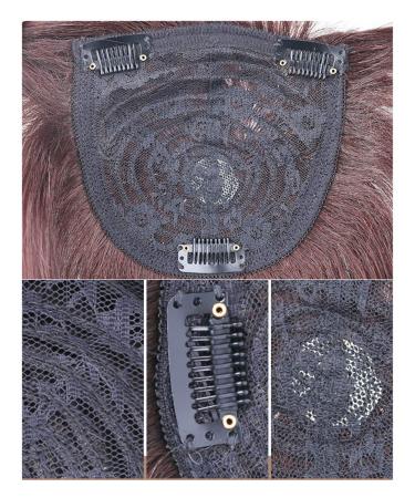 Real Hair Clip-On Bangs Crown Wig Topper for Thinner Hair - 10 Inch Black Wiglet for Women - Buy Online on GoSupps.com