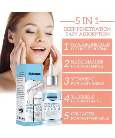 Hyaluronic Acid Serum - Face Serum for Women - Hydrating Serum - Hyaluronic Acid Serum for Face - Dark Spot Correcting Glow Serum Face - Smooth Skin Care Face Serum 20ml - Buy Online on GoSupps.com