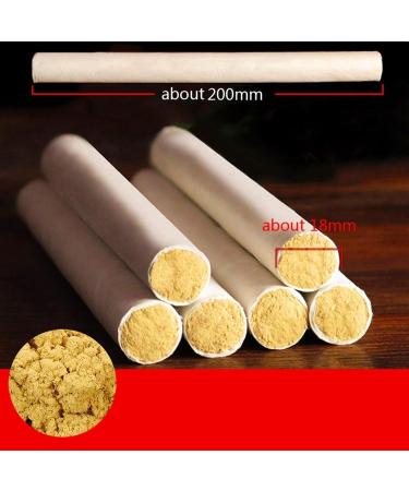 BUNIQ Moxibustion Sticks - 50:1 Pure Moxa 10 Years Old - Wild Wormwood Moxa Rolls (18x200mm 10pcs) - International Shipping Available - Buy Online on GoSupps.com