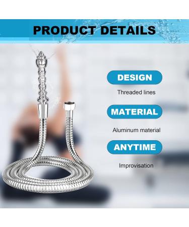 7 Holes Shower Enema Douche Attachments - Aluminium Water Nozzle Cleaning Kit with Velvet Carry Bag | International Shipping Available - Buy Online on GoSupps.com