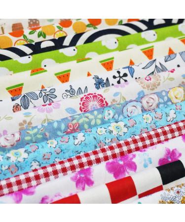Misscrafts Quilting Fabric Bundle - 50pcs 20x20cm Cotton Squares for DIY Sewing and Scrapbooking - Buy Online on GoSupps.com