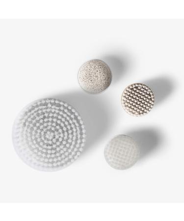 Vanity Planet Interchangeable Replacement Brush Heads for Spin for Perfect Skin Body Brush | Complete Face & Body Scrub (Set of 4)