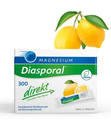 Magnesium Diasporal Diasporal Magnesium 300 Direct | 300 mg of magnesium | Sweet and fruity lemon flavor | Ideal for on-the-go |
