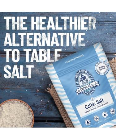 Celtic Blue Celtic Salt 500g - 100% Unrefined Coarse Sea Salt from Guerande France with 82+ Essential Minerals | Hand Harvested Tradition - Buy Online on GoSupps.com