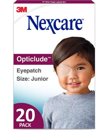 Nexcare Opticlude Orthoptic Eye Patches Junior 20 Each (Pack of 3)