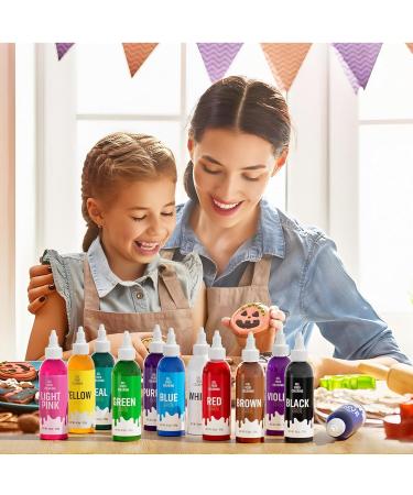 Nomeca Food Coloring Gel for Baking 128g Cake Food Coloring High Concentrated Vibrant Gel Food Dye for Easter Egg Icing Fondant Macaron Frosting Cookie Gluten Free Vegan Tasteless (123 ml (Pack of 1)) - Buy Online on GoSupps.com