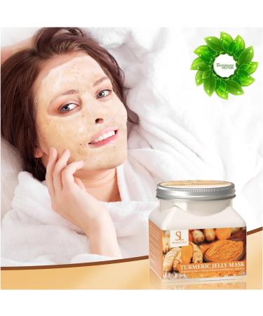 Jelly Mask Powder for Facials Turmeric Anti-Wrinkel Remove Acne Jelly Face Mask Professional Peel Off Hydro Jelly Mask Powder for Fight Fine Lines 23 FL OZ Rubber Mask