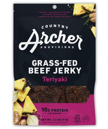 Country Archer Jerky Grass-Fed Beef Jerky Teriyaki 2.5 oz (71 g)