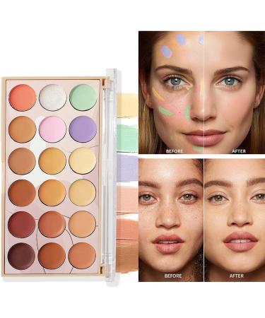 Concealing Contour Palette - Brightening Face Cream 18 Colors | Waterproof Concealed Makeup for Complexion Beauty for Everyday Use - Buy Online on GoSupps.com