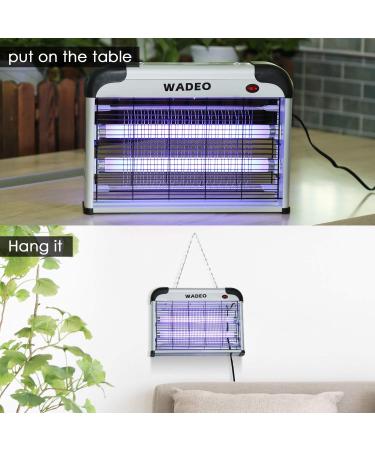 Electronic Insect Killer WADEO Insect Killer Indoor Smokeless Mosquito Killer 20W Attracts and Kills Mosquitoes Flies Moths and Other Bug Class for Indoor Residential & Commercial - Buy Online on GoSupps.com
