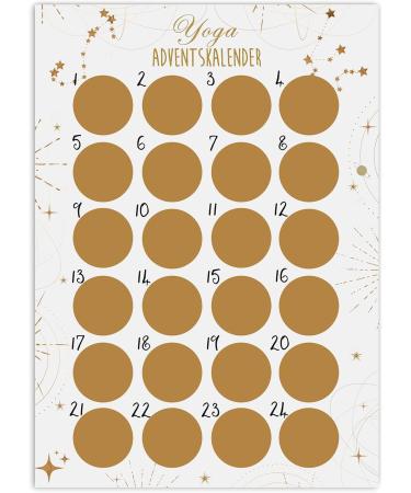Buy A3 Scratch Advent Calendar | Unique Yoga HELL Christmas Countdown - Buy Online on GoSupps.com