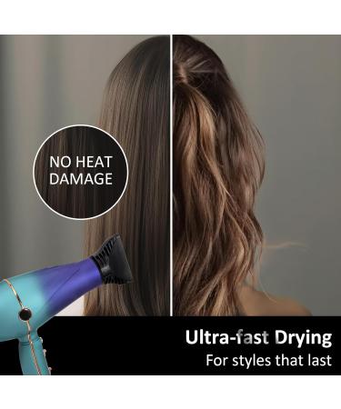 Professional 2300W Ionic Hair Dryer - Fast Drying Low Noise Travel-Friendly with Diffuser | Perfect Gift for Men & Women - Buy Online on GoSupps.com