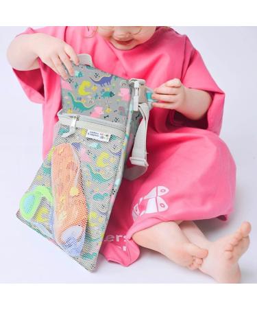 Dinky Dinos Kids Swimming Bag | Wet & Dry Bag with Leak Proof Waterproof Section | External Pocket for Dry Items | Ideal for Toilet/Nappy Training - Buy Online on GoSupps.com