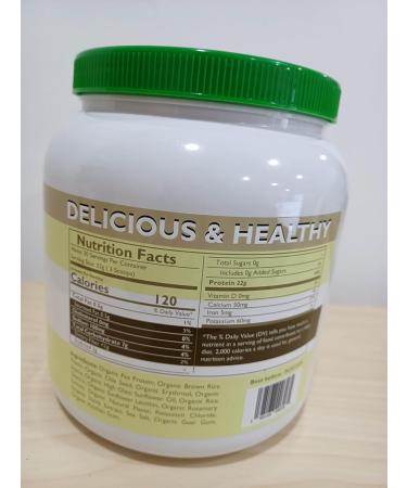 Organic Vegan Protein Powder - 30 Servings 22G Plant Protein 120 Calories Low Carb 0 Sugar Ideal for Weight Loss & Muscle Gain - Vanilla Cake Batter Flavor - Buy Online on GoSupps.com