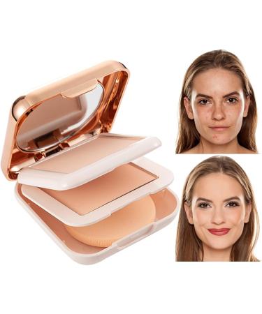 Linsition Face Powder Compact Double Layer Translucent Finish Powder MakeupLong Lasting Waterproof Face Makeup Pore Filler Oil Control Setting Powder Makeup for Coverage Natural Skin - Buy Online on GoSupps.com