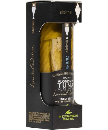 Alelma White Alalunga Tuna Belly in Extra Virgin Olive Oil with Rosemary 156 g - Buy Online on GoSupps.com