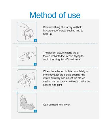 Waterproof Foot Plaster Covers for Adults | Reliable Shower Protection for Wounds | Washable & Elastic Material - Buy Online on GoSupps.com