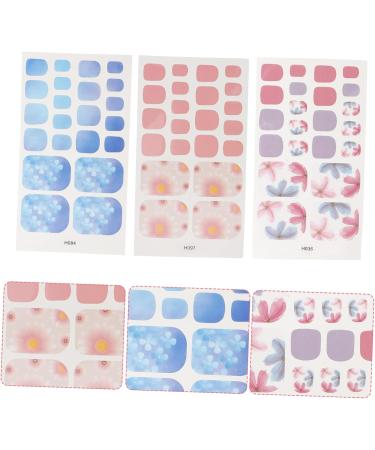 FRCOLOR 12 Sheets toenail Stickers Toe Nail Stickers Trendy Stickers False Nail Covers Nail Stickers Full Nail Wraps Nail Art Stickers Toenails Sticker Full Coverage Decorate Child Assorted Colorx2pcs 10X5.5X0.1CMx2pcs - Buy Online on GoSupps.com
