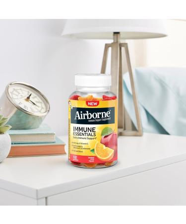 Airborne 400mg Vitamin C Gummies for Adults & Children Immune Essentials Daily Immune Support Supplement with Powerful Antioxidants Vitamins C & E Plus Selenium - 132 Gummies Orchard Fruit Flavor 132 Count (Pack of 1) - Buy Online on GoSupps.com