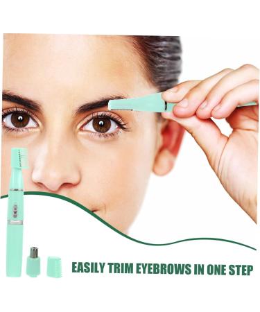 1 PC Electric Eyebrow Trimmer & Facial Hair Removal Tool - Safe Portable Green Epilator for Perfect Grooming - Buy Online on GoSupps.com