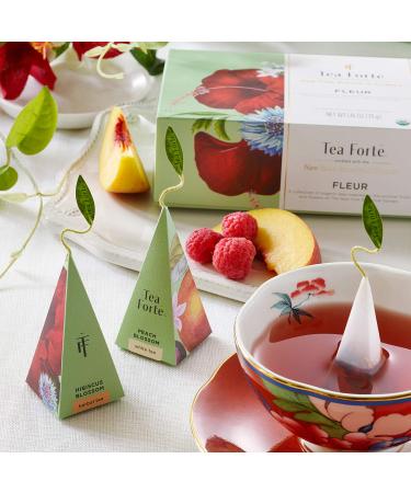 Tea Forte Fleur Assortment | 10 Pyramid Tea Bags | 5 Unique Blends | The New York Botanical Garden | Premium Spices & Herbs - Buy Online on GoSupps.com