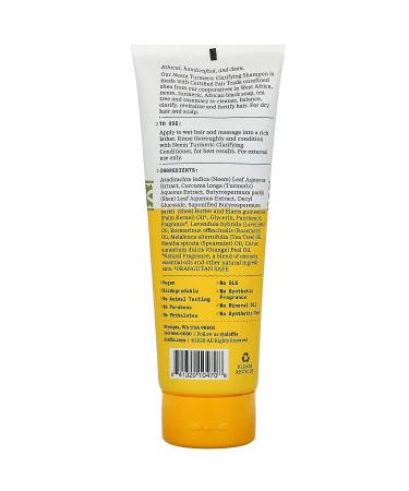 Alaffia Neem Turmeric Balancing Shampoo - Natural Moisturizing Hair Cleanser with Shea Butter, Tea Tree & Rosemary ? 8 Fl Oz - Buy Online on GoSupps.com