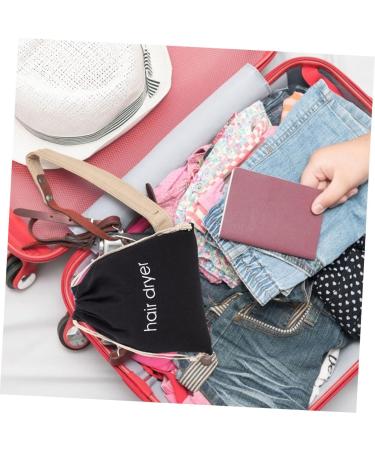 Baluue 20 Pcs Hair Dryer Storage Bag Travel Tote Bag Crimper Hair Tool Jewelry Bags Drawstring Fabric Black - Buy Online on GoSupps.com