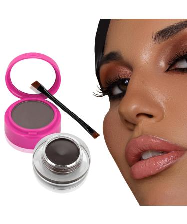 Brow Powder for Eyebrows - 2 in 1 Eyebrow Powder Sculpting Kit | Double Head Waterproof Brow Make Up Kit Brow Contour Kit for Girls Women 3