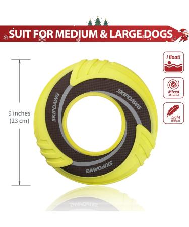 PetGeek SkipDawg Flyer Dog Toy - Interactive Floating Disc for Outdoor Play & Exercise in Green - Buy Online on GoSupps.com