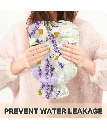 Buy Naanle Vintage Daisy Lavender Hot Water Bottle - 2L for Back Pain Relief & Heat Therapy | International Shipping Available - Buy Online on GoSupps.com