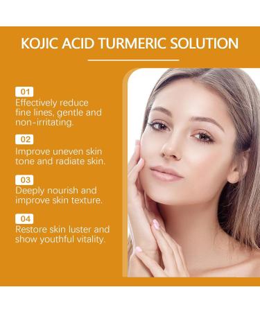 Kojic Acid Turmeric Serum for Face Kojic Acid Turmeric Oil Turmeric Oil Dark Spot Corrector Dark Spot Remover for Face Anti Aging Face Serum Moisturzing diminish the visibility of dark spots - Buy Online on GoSupps.com