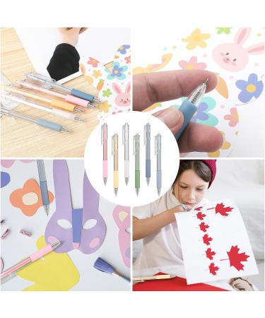 6pcs Craft Cutting Paper Pen Cutter Tool  PP Material Steel Utility Knife Pen Art Utility Precision Blade Knife for DIY Drawing Scrapbooking (Multicolored) - Buy Online on GoSupps.com
