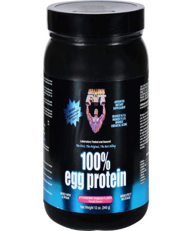 Healthy N Fit 100% Egg Protein - Strawberry Passion 12oz | Premium Protein Powder for Fitness & Wellness - Buy Online on GoSupps.com