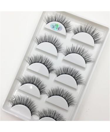 UAMOU 16 Style 10/50 Boxes 3D Mink Lashes Natural Cross False Eyelashes Long Messy Makeup Eye Lashes Faux Cils Maquillaje Cheerfully (Color : 5Pairs H 04 Size : 10Boxes 50Pairs) - Buy Online on GoSupps.com