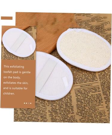 10 Pcs Natural Loofah Bath Towels & Exfoliator Pads | Eco-Friendly Shower Scrubber Sponges for Body Care - Buy Online on GoSupps.com