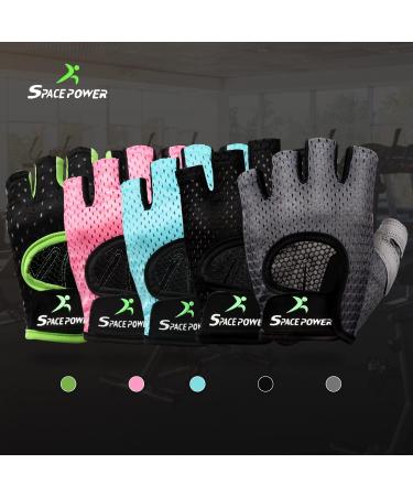 Spacepower Workout Gloves - Lightweight Breathable Gym Gloves for Men & Women - Small Black - Buy Online on GoSupps.com