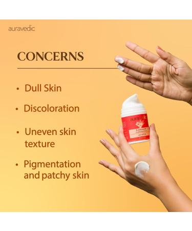 Auravedic Kumkumadi Sunscreen Serum SPF 50 PA++++ | Mineral Face Sunscreen for Sensitive Skin | Lightweight Non-Greasy & Makeup-Friendly | 1.76 Oz (50g) - Buy Online on GoSupps.com