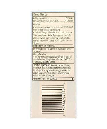Refresh Tears Lubricant Eye Drops - 4x15ml + 1x5ml | Fast Relief for Dry Eyes - Buy Online on GoSupps.com