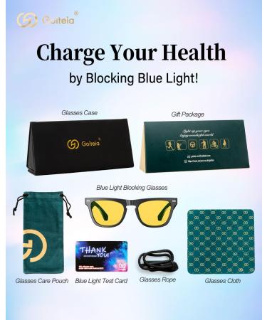 Goiteia Blue Light-Blocking Gaming Glasses - Reduce Headaches & Improve Sleep | AR Coating for Enhanced Glare Reduction - Buy Online on GoSupps.com