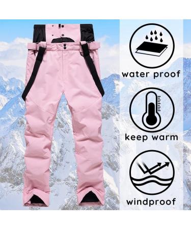 Women's Detachable Ski Bib Pants - Outdoor Windproof Waterproof Snow Pants - Large Size | Waterproof & Breathable - Buy Online on GoSupps.com