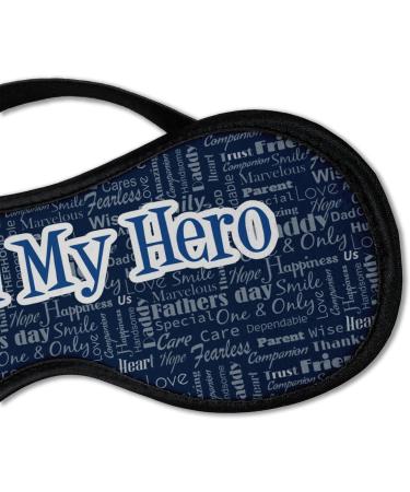 Personalized My Father My Hero Sleeping Eye Masks - Large | Unique Gift for Dad | International Shipping Available - Buy Online on GoSupps.com