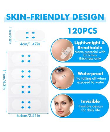 Prasacco Face Lift Tape - 120 Pieces Invisible Makeup Tape for Instant Face Lift & Neck Lift - Perfect for Lifting Sagging Skin - Buy Online on GoSupps.com