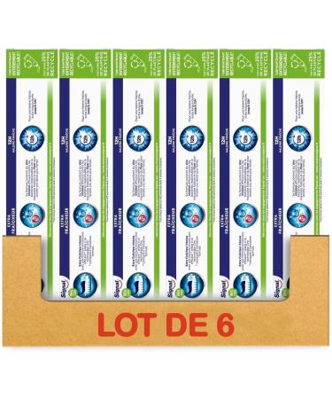 SIGNAL - Extra Intense Freshness Toothpaste - 12 hours of fresh breath - Extra long lasting - 96% natural ingredients (pack of 6x75ml) - Buy Online on GoSupps.com