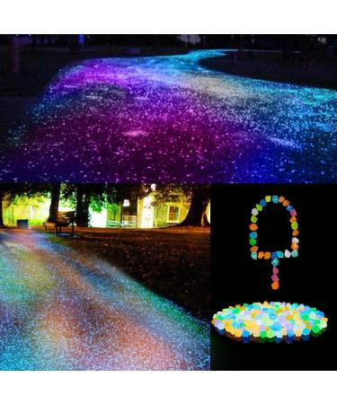 300 Colorful Fluorescent Stones - Bright Pebbles for Garden Decor Sidewalks & Grass Court - Buy Online on GoSupps.com